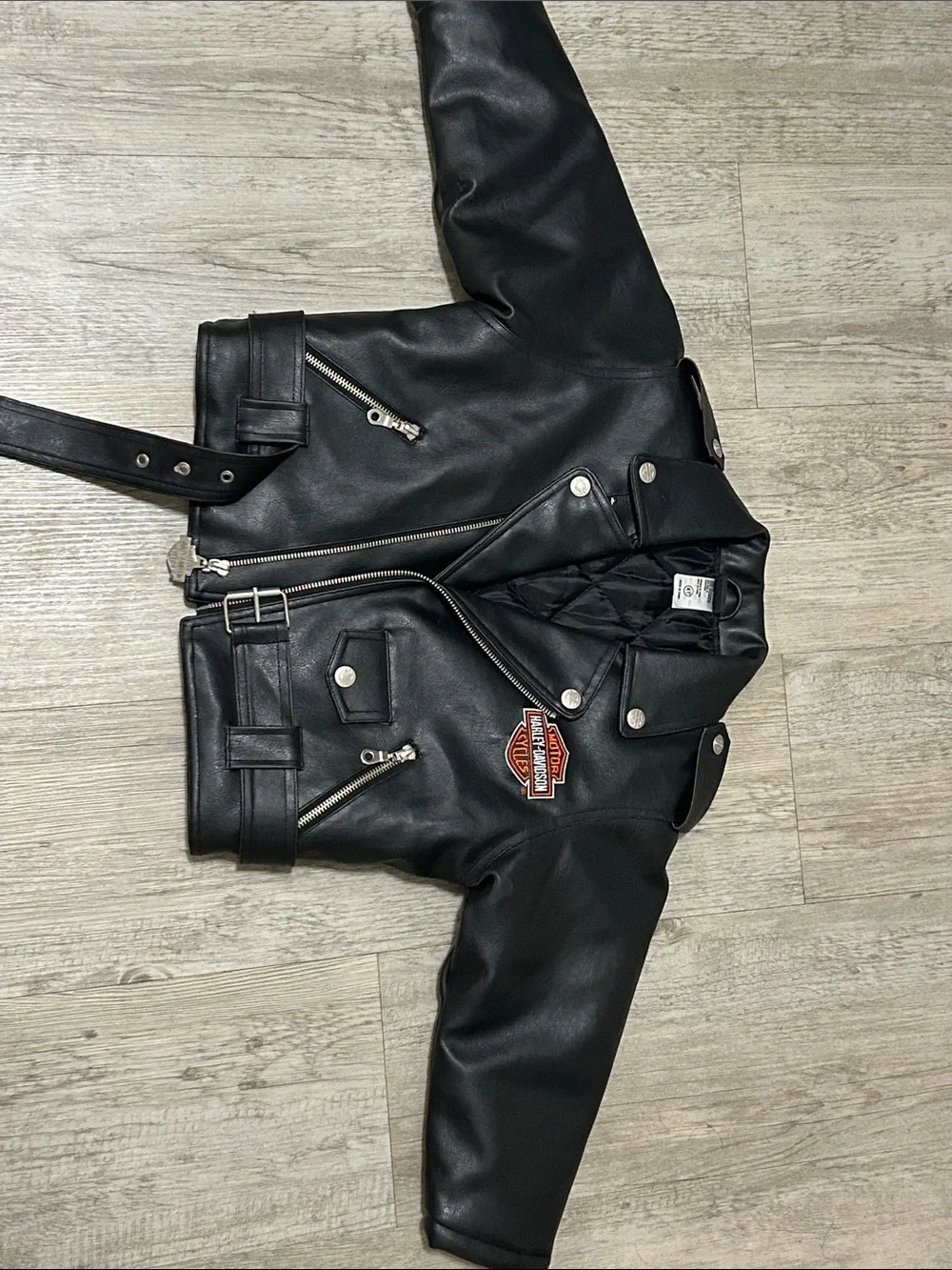Harley Davidson Toddler Kids Moto Biker Jacket 4T